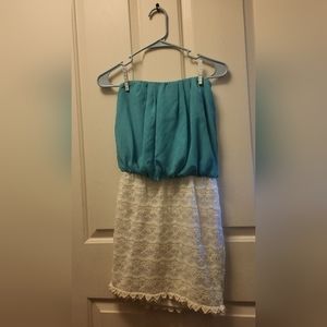 Strapless Lace Dress